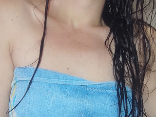 Getting out of the shower and running to your bed