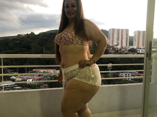Big ass in balcony