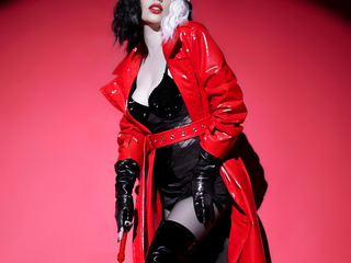 How does this red coat suit me?