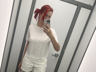 Red T-shirt or white?