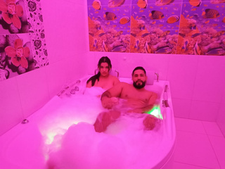 Karim and Eda in the jacuzzi