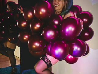 🍇 Purple Balloon Fun — Watch me burst and tease