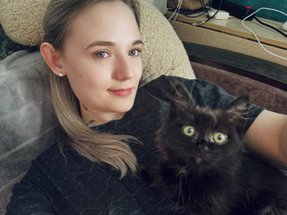 Me and Lucik(the cat)