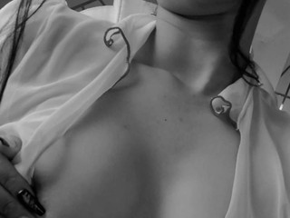 Black and withe.... you set the fire red