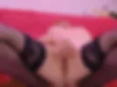 Pussy ass Stockings feet tease