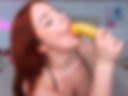 Very hot photos with a banana in the mouth