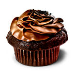 Muffin de chocolate feliz