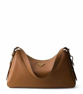 Prada Aimée large leather shoulder bag