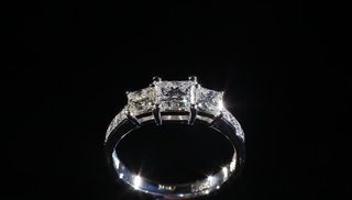 a ring with a diamond