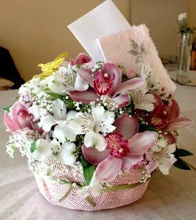 A large bouquet of flowers