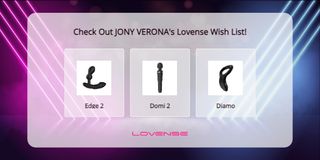 Check my Lovense wishlist!