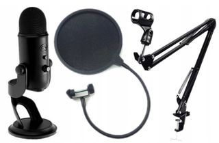 BLUE YETI BLACKOUT STUDIO with TRIPOD