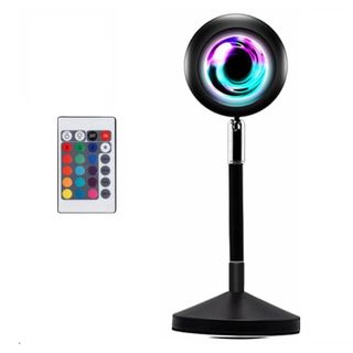 ONE PIXELLampara Led Luz De Ambiente Proyecta Atardecer Con Control 16 Colore
