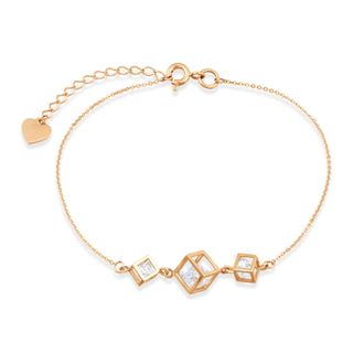 Gold bracelet on hand