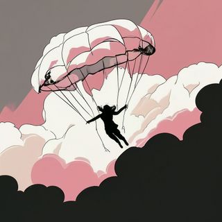 Jump with a parachute