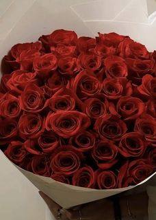 A huge bouquet of roses