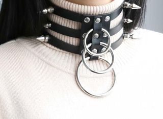 Set of studded chokers!