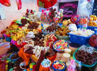 Mountain of candies