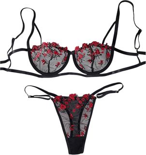 Lingerie Set (red, black, soft pastels)