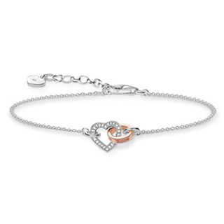 THOMAS SABO BRACELET TOGETHER HEART DIAMOND