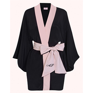 Agent Provocateur Kiki Kimono Black/Pink